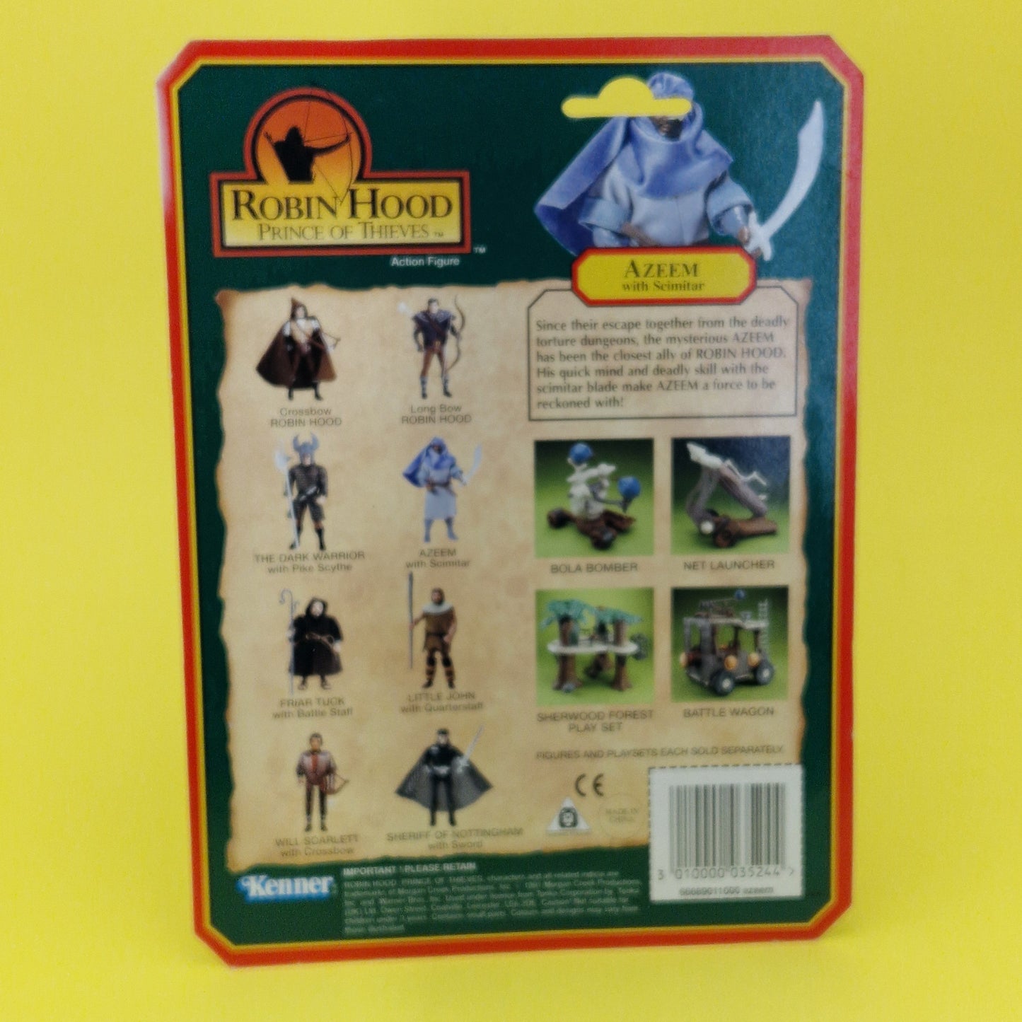 ROBIN HOOD PRINCE OF THIEVES ☆ AZEEM Figure ☆ Vintage 90s Kenner