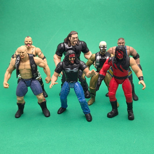 WWF JAKKS PACIFIC SUPERSTARS ☆ Bundle STONE COLD XPAC KANE Vintage Figures ☆ BCA Original