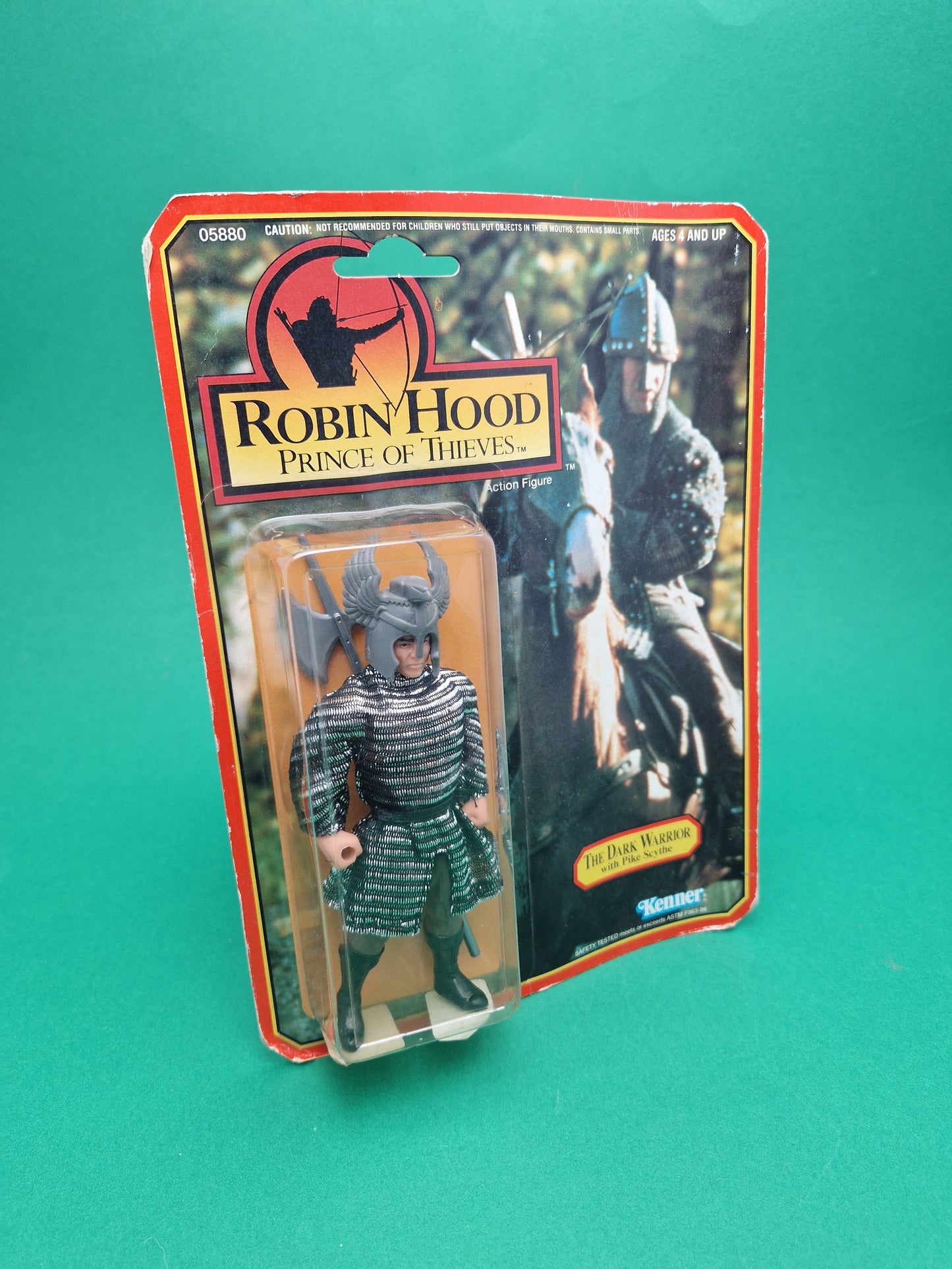 ROBIN HOOD PRINCE OF THIEVES ☆ THE DARK WARRIROR Figure ☆ Vintage 90s Kenner Carded