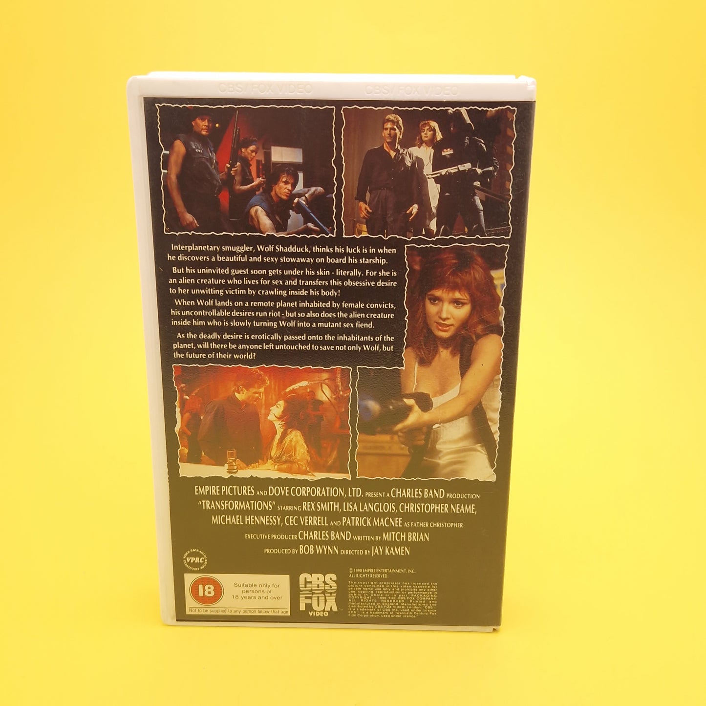 VHS Video ☆ TRANSFORMATIONS LUST IN SPACE CBS ☆ 90s Big Box Ex Rental 18 Vintage