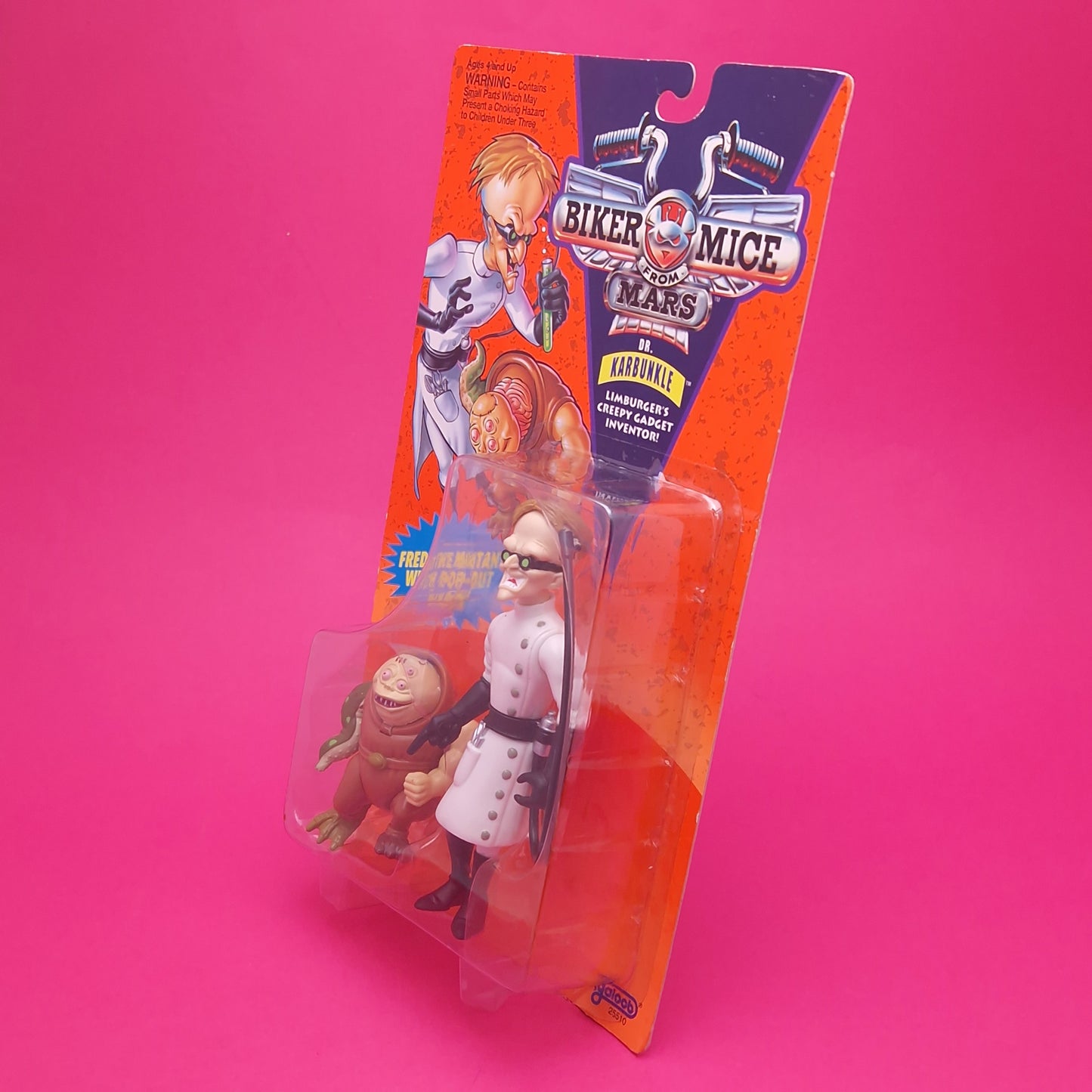 BIKER MICE FROM MARS ☆ DR. KARBUNKLE Carded Action Figure ☆ Sealed Vintage 90s