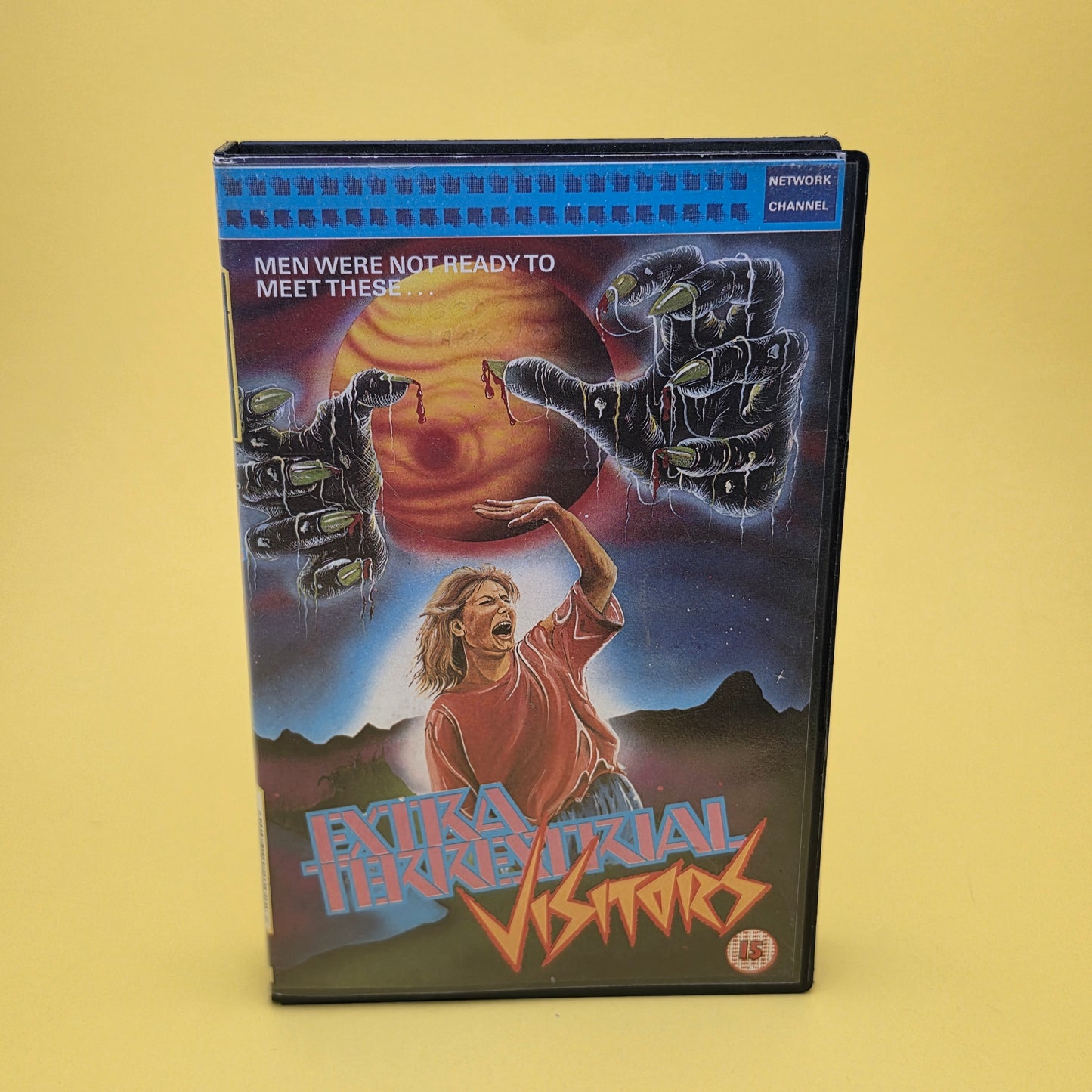 VHS Video ☆ EXTRA TERRESTRIAL VISITORS  1987 ☆ 15 Cert Vintage Ex Rental Big Box