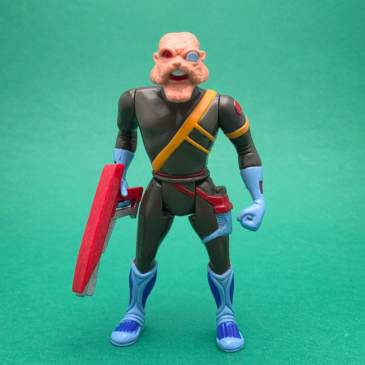 THUNDERCATS ☆ CAPTAIN SHINER & GUN Complete Action Figure ☆ Vintage LJN 80s