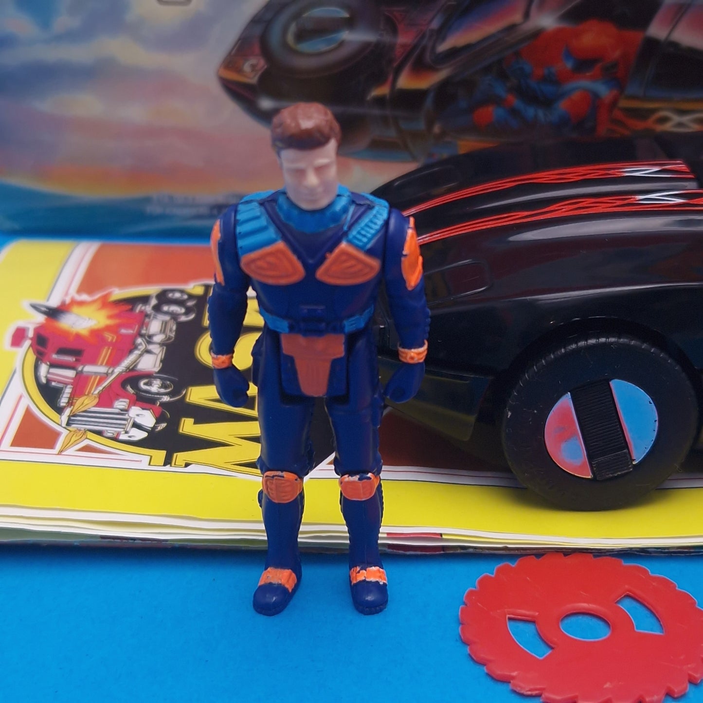 M.A.S.K ☆ RAVEN Calhoun Burns ☆ BOXED Vintage MASK Kenner 80s Euro Box