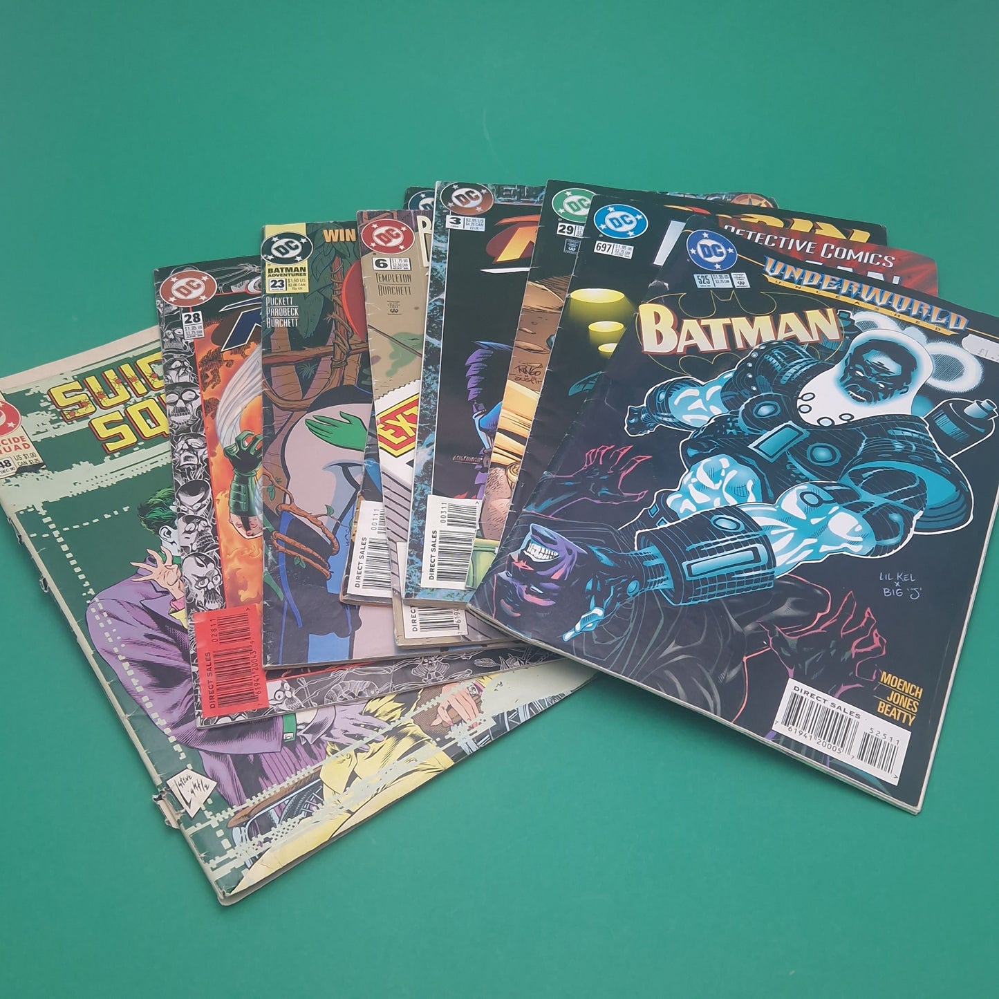 BATMAN☆ Adventures Robin Action Comics Bundle x9 90s DC Joker ☆ Loose Original