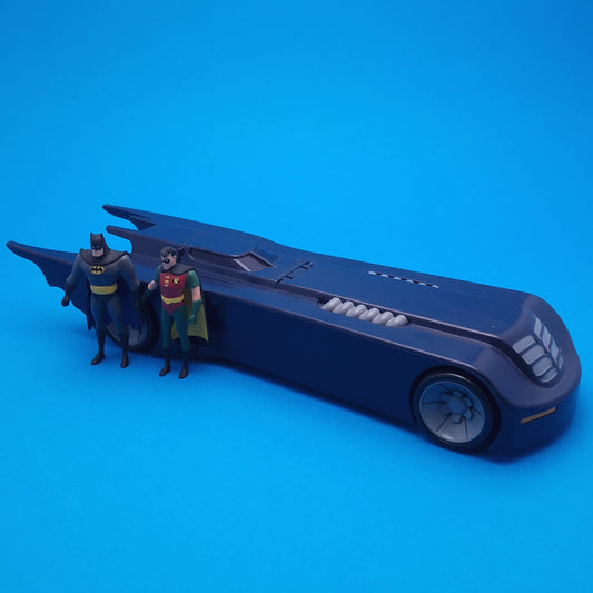 BATMAN ☆ DC COMICS BATMOBILE THE ANIMATED SERIES 1:24 & Figures Robin Vehicle ☆ Original MJ Croce Model