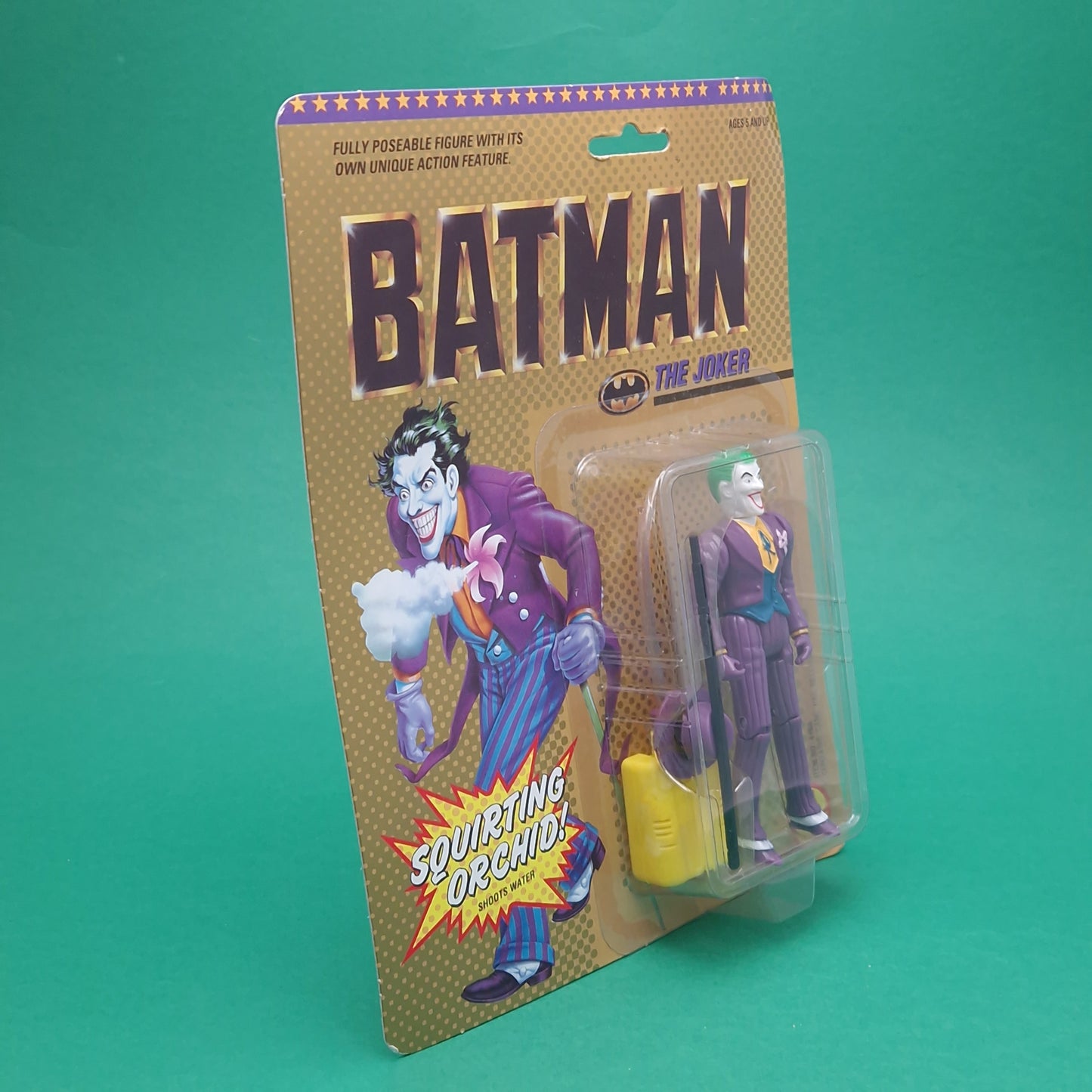 BATMAN 89 ☆ Vintage THE JOKER DC SUPER HEROES Figure ☆ Carded Sealed Original Toybiz 1989