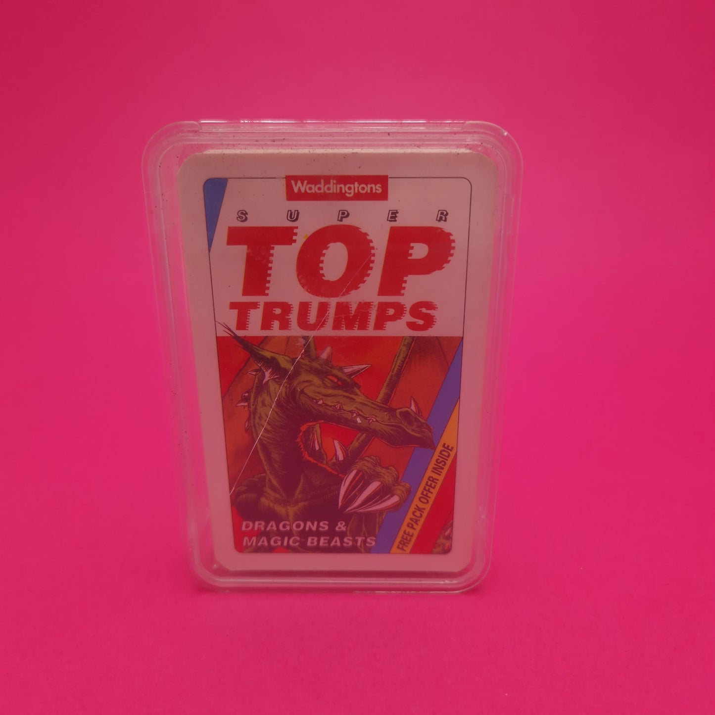 TOP TRUMPS ☆ DRAGONS & MAGIC BEASTS ☆ Vintage Game Case Waddingtons