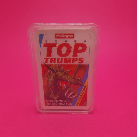 TOP TRUMPS ☆ DRAGONS & MAGIC BEASTS ☆ Vintage Game Case Waddingtons