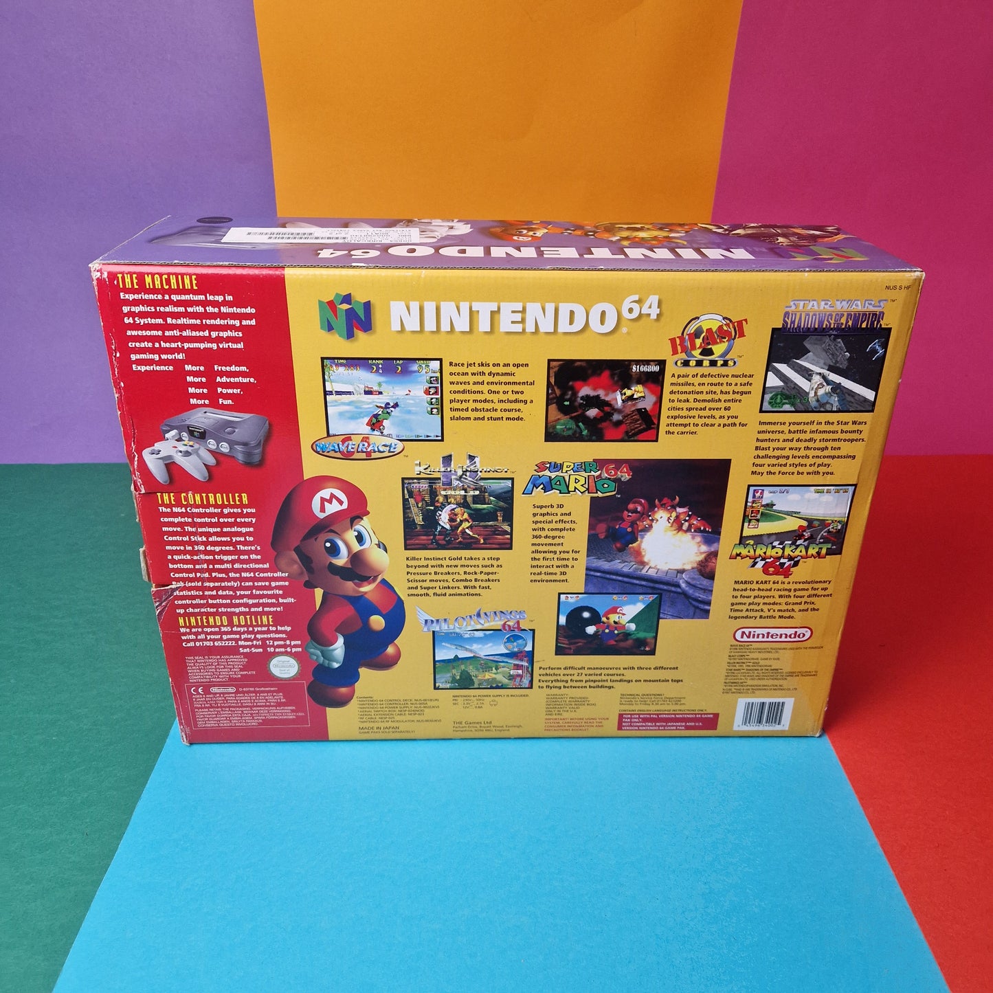 NINTENDO 64 ☆ N64 CONSOLE & CONTROLLER ☆ Retro Boxed Inner PAL