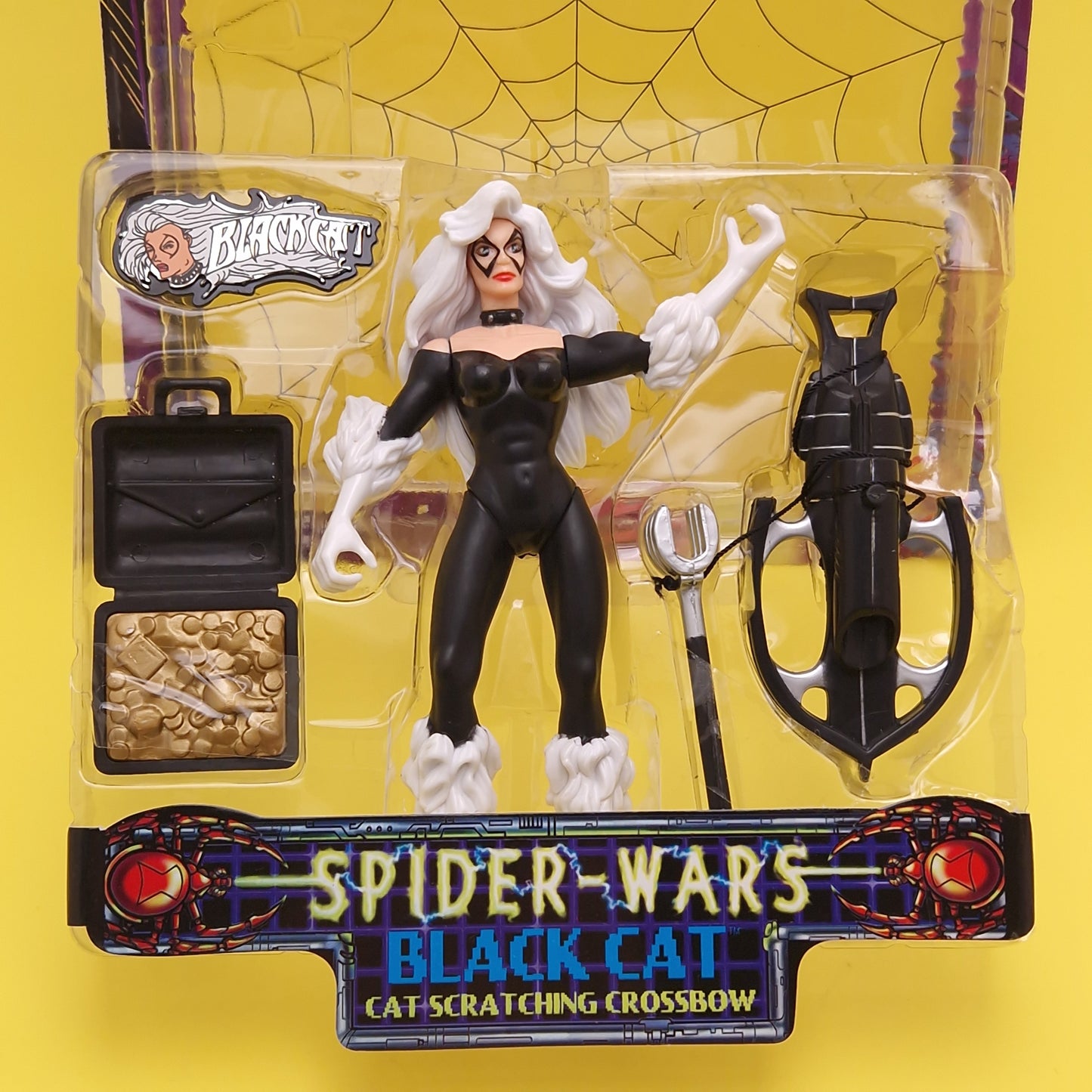 SPIDER-MAN ANIMATED SERIES ☆ Vintage BLACK CAT Figure ☆ Original Toybiz 90s