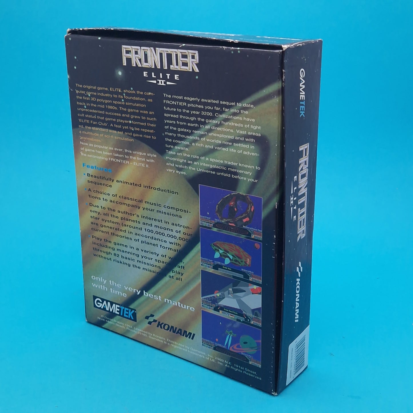 AMIGA CD32 ☆ ELITE 2 FRONTIER ☆ BIG BOX BOXED Vintage Retro Game Commodore 90s