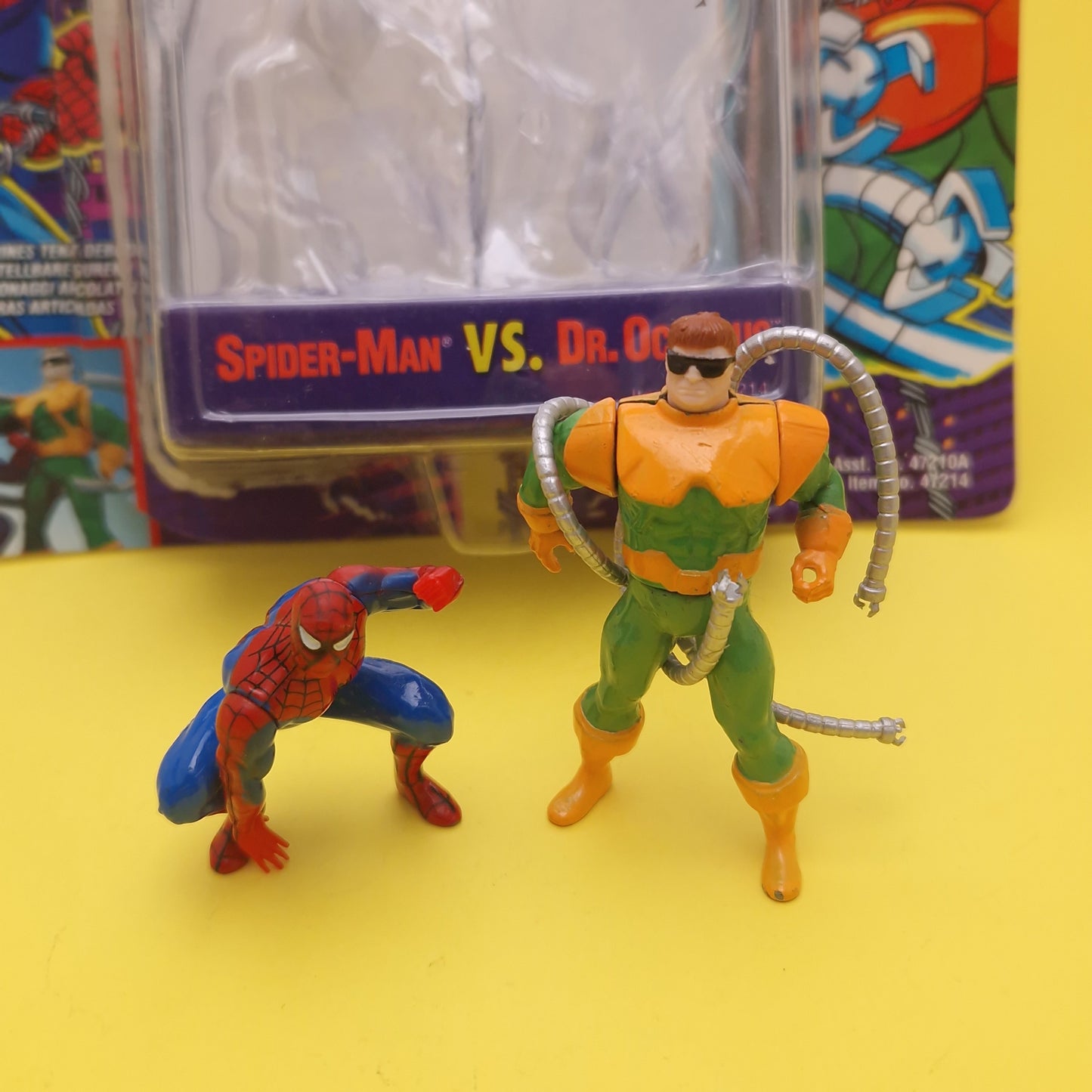 SPIDER-MAN WEB OF STEEL ☆ VS DR. OCTOPUS MARVEL Figure ☆ Diecast Metal Vintage Toybiz 90s