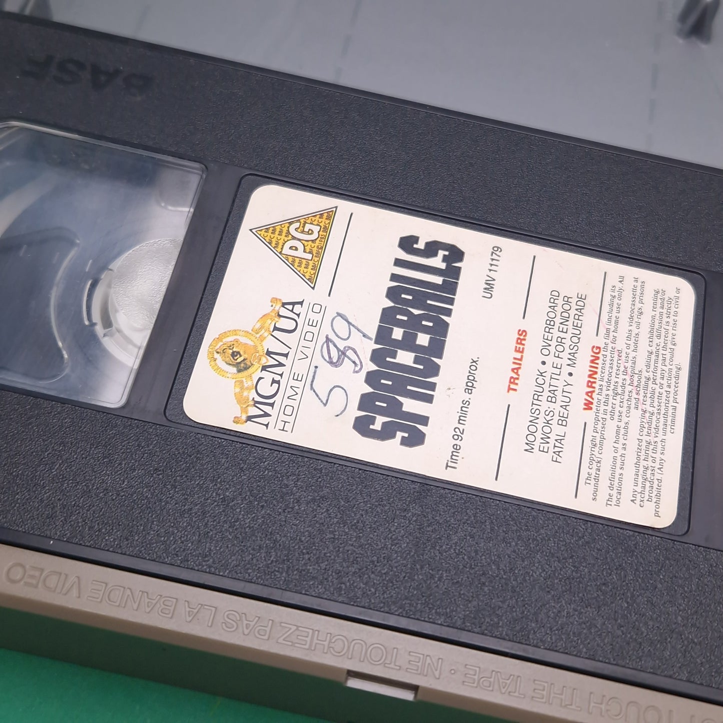 VHS Video ☆ SPACEBALLS Case Tape Cassette 1987 80s Vintage Big Box