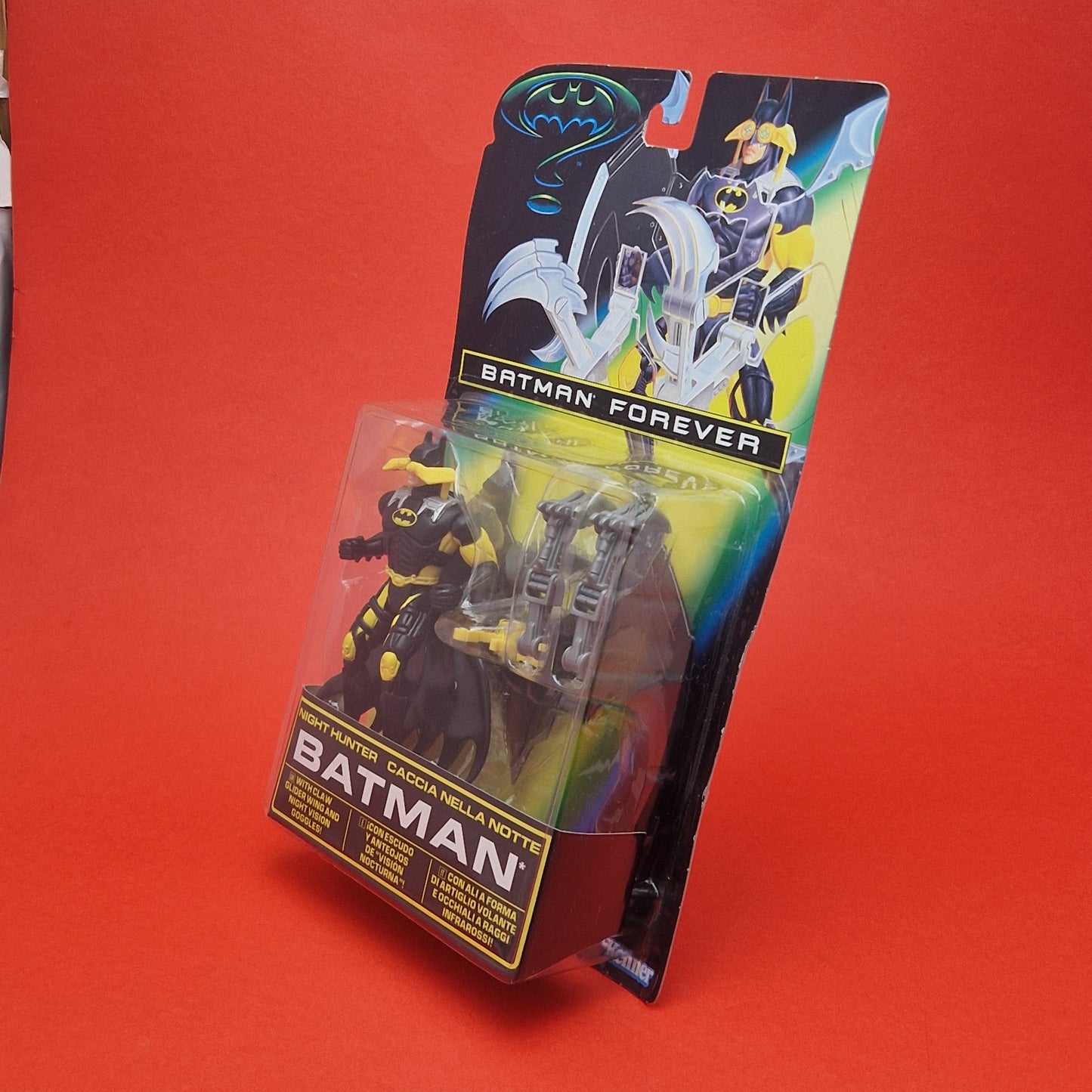 BATMAN FOREVER ☆ NIGHT HUNTER BATMAN Vintage Figure MOC Original Sealed Carded Kenner