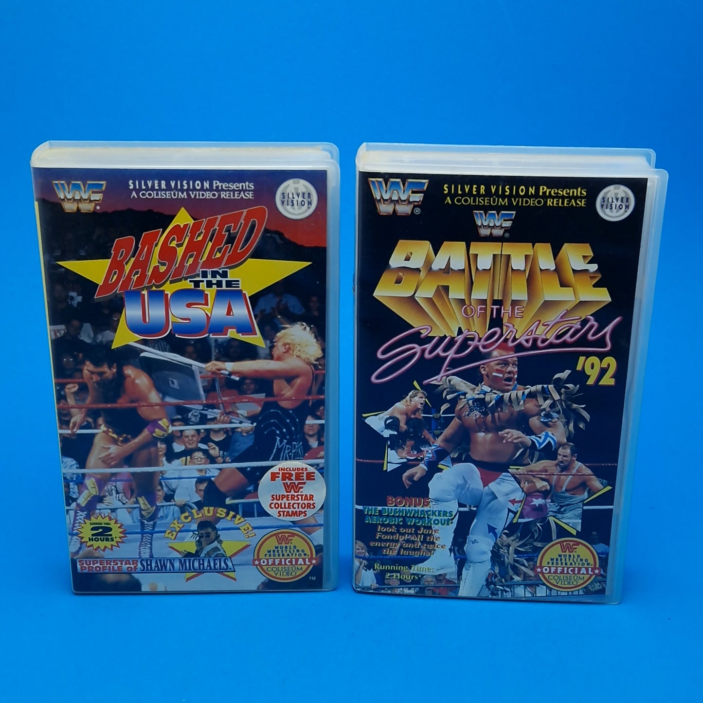 VHS Video ☆ WWF BUNLDE 5 - SUPERTAPE RAMPAGE BASHED 91 92 UK Tape Cassette ☆ Silver Vision Vintage