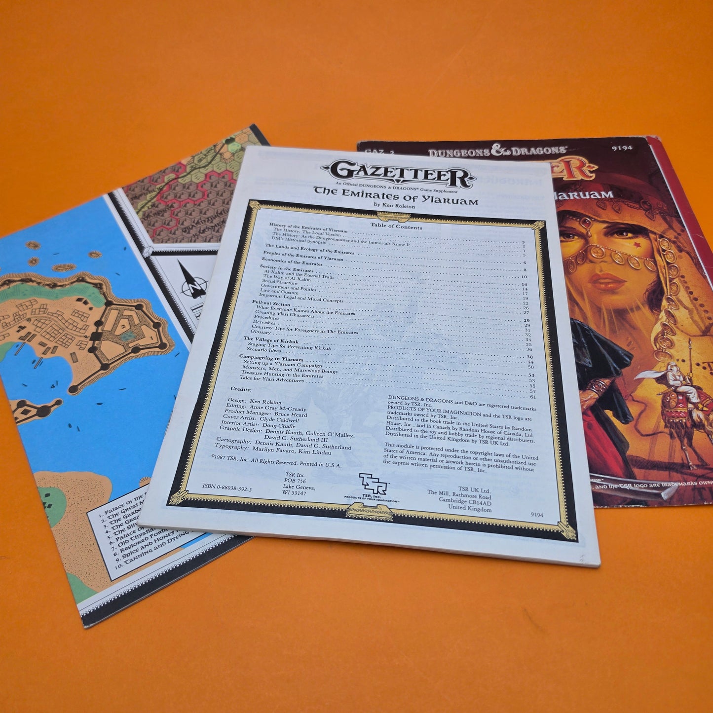 DUNGEONS & DRAGONS ☆ THE EMIRATES OF YLARUAM Gazetteer GAZ 2 #9194 TSR - 1987 ☆ Vintage Original