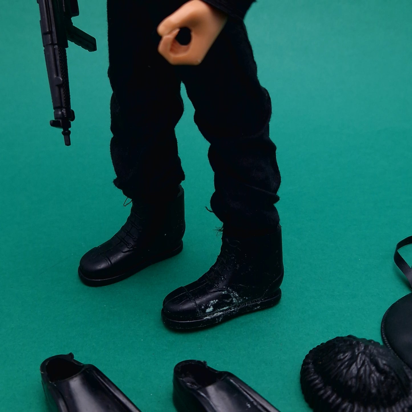 ACTION MAN ☆ SAS Parts Uniform & Eagle Eye Figure 80's ☆ Vintage PALITOY Loose