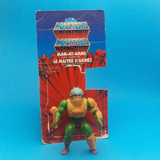 MASTERS OF THE UNIVERSE ☆ MAN AT ARMS Complete Vintage Figure ☆ MOTU Loose 80s Mattel Original
