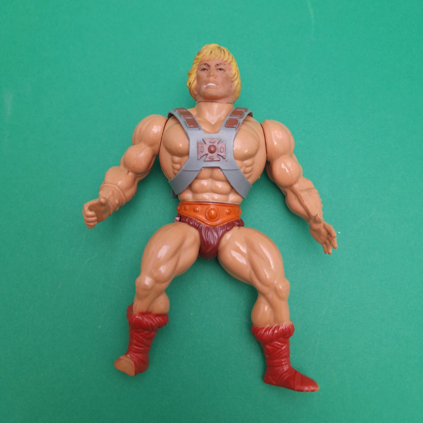 MASTERS OF THE UNIVERSE ☆ HE-MAN FRANCE Vintage Figure ☆ MOTU Loose 80s Mattel Original