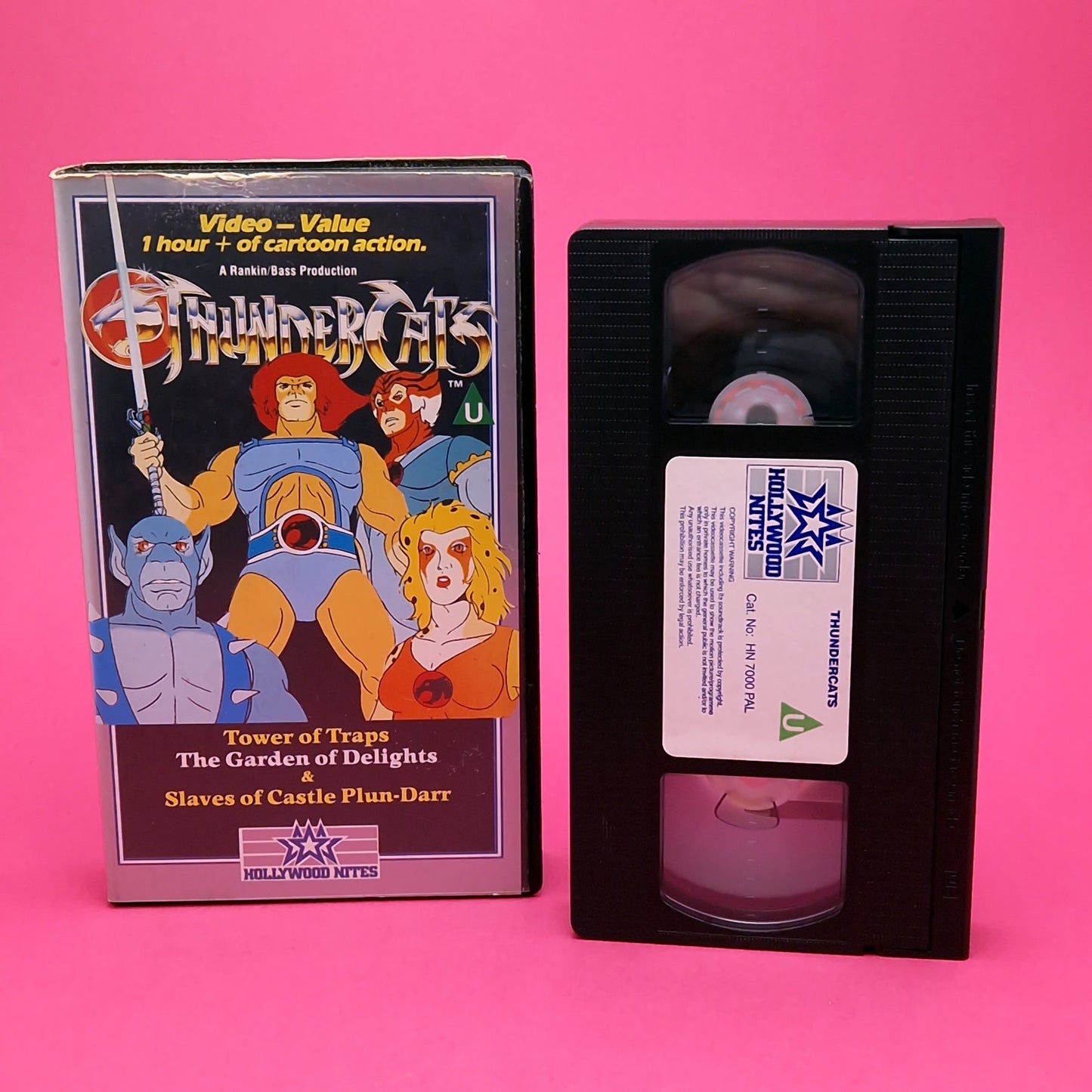 THUNDERCATS ☆ VHS Hollywood Nites Vintage Tape ☆ Tower of Traps Rankin Bass Original 80s