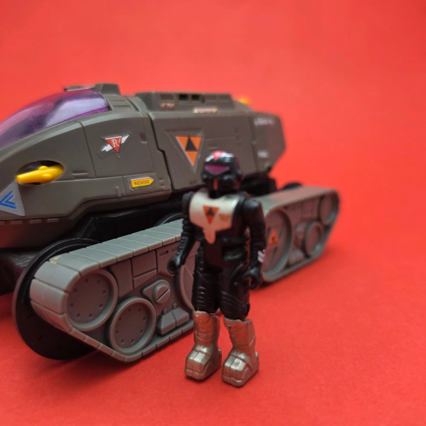 STARCOM ☆ SHADOW RAIDER With Captain Battlecron Figure Vehicle ☆ 80's Loose Vintage Coleco Mattel