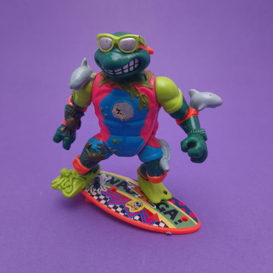 TEENAGE MUTANT NINJA TURTLES ☆ SEWER SURFER MIKE Vintage Action Figure ☆ 90s Loose