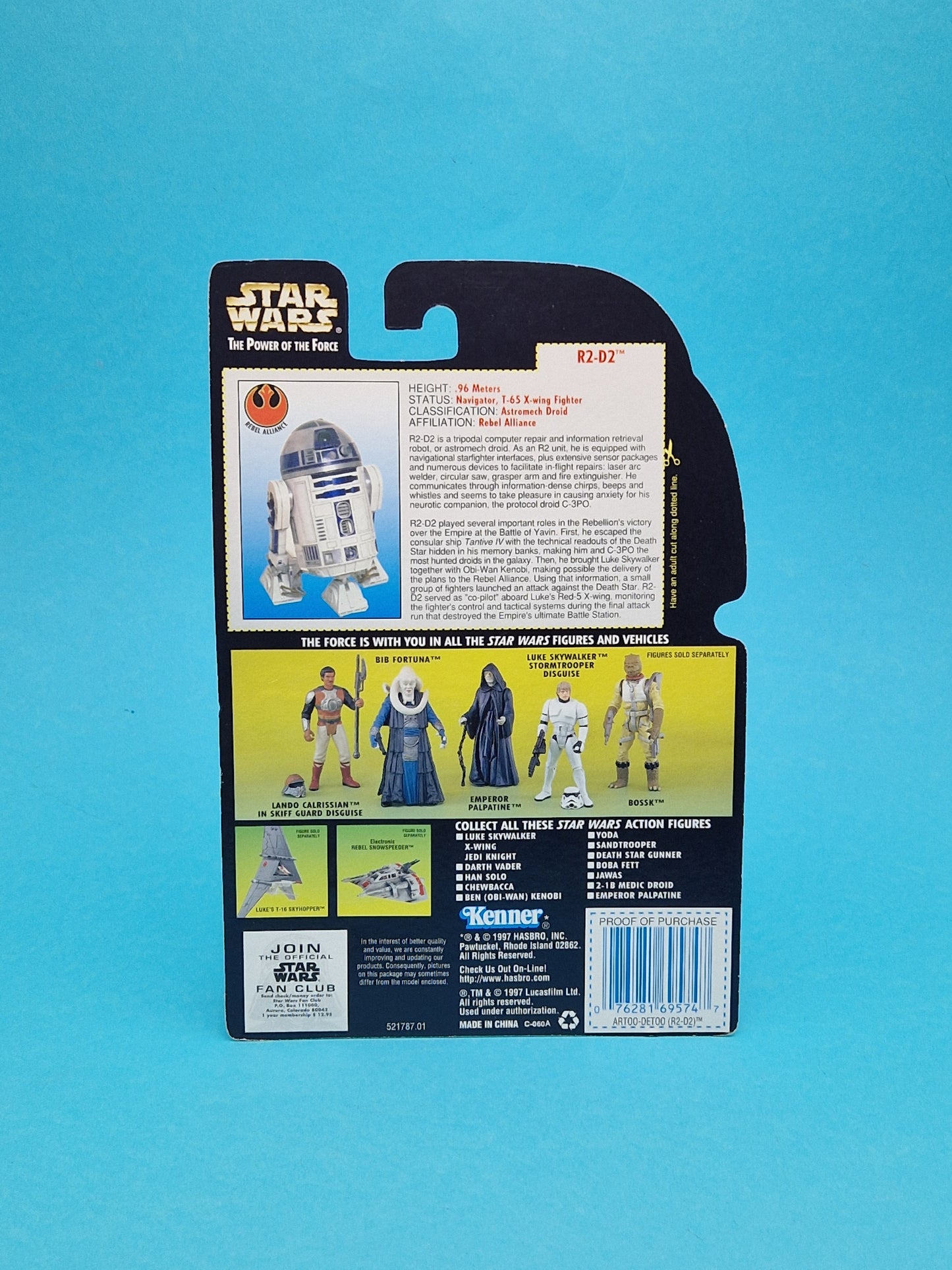 STAR WARS POTF ☆ R2D2 Figure ☆ MOC Sealed Carded Kenner Power of the Force