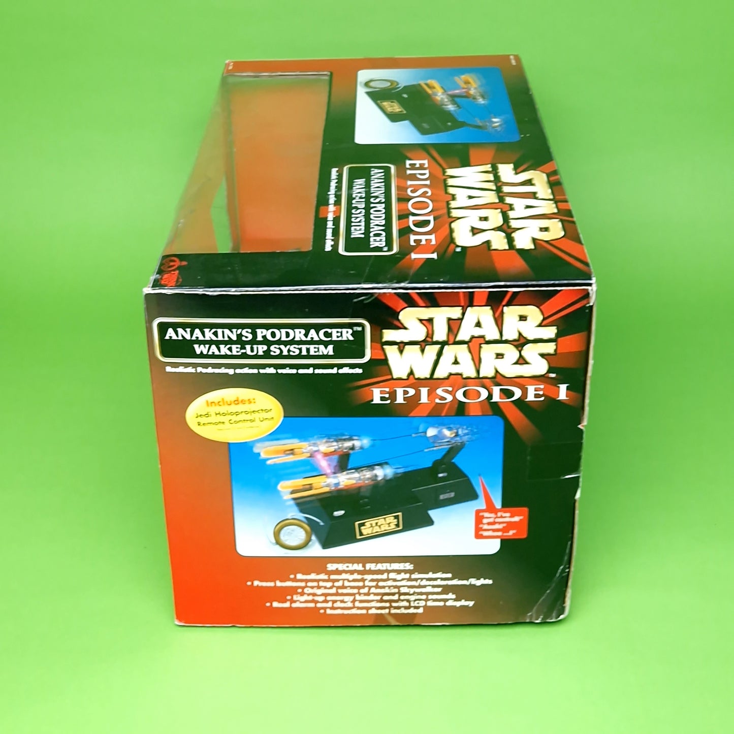 STAR WARS EPISODE 1 ☆ ANAKIN SKYWALKER'S PODRACER Wake Up System Alarm Clock ☆ MISB Boxed Sealed