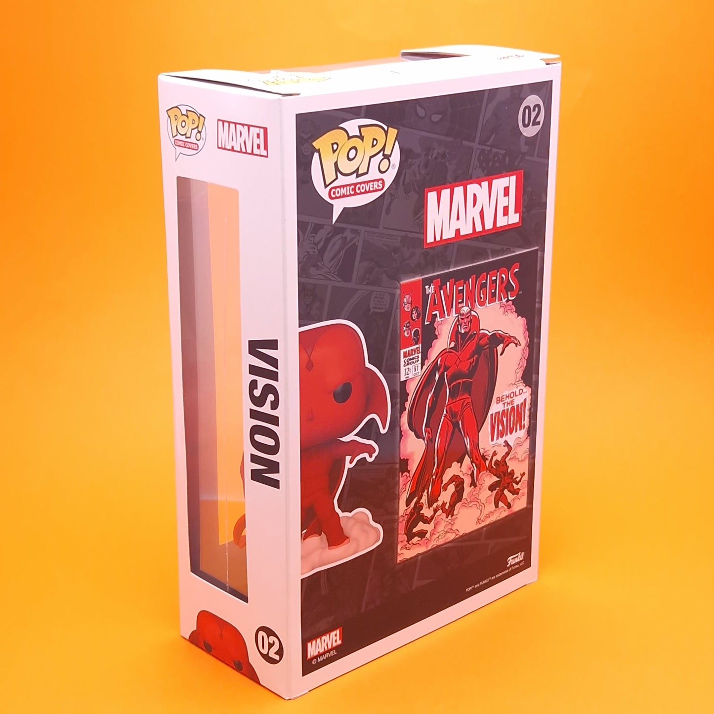 MARVEL ☆ FUNKO POP! VISION #02 Vinyl Figure Comic Covers ☆ Boxed