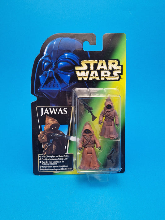 STAR WARS POTF ☆ JAWAS Figure ☆ MOC Sealed Carded Kenner Power of the Force