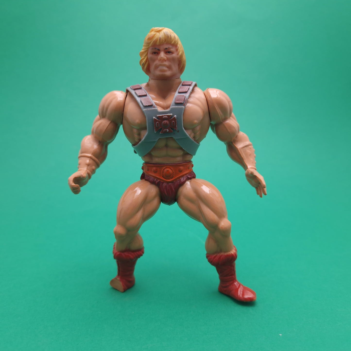 MASTERS OF THE UNIVERSE ☆ HE-MAN FRANCE Vintage Figure ☆ MOTU Loose 80s Mattel Original