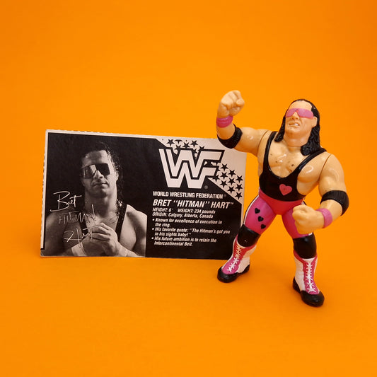 WWF HASBRO ☆ BRET THE HITMAN HART Vintage Wrestling Figure ☆ Series 4 Original 90s