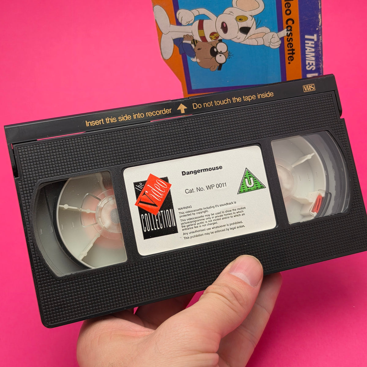 VHS Video ☆ DANGER MOUSE On The Orient Express ☆ U Cert Vintage Tape Card Sleeve