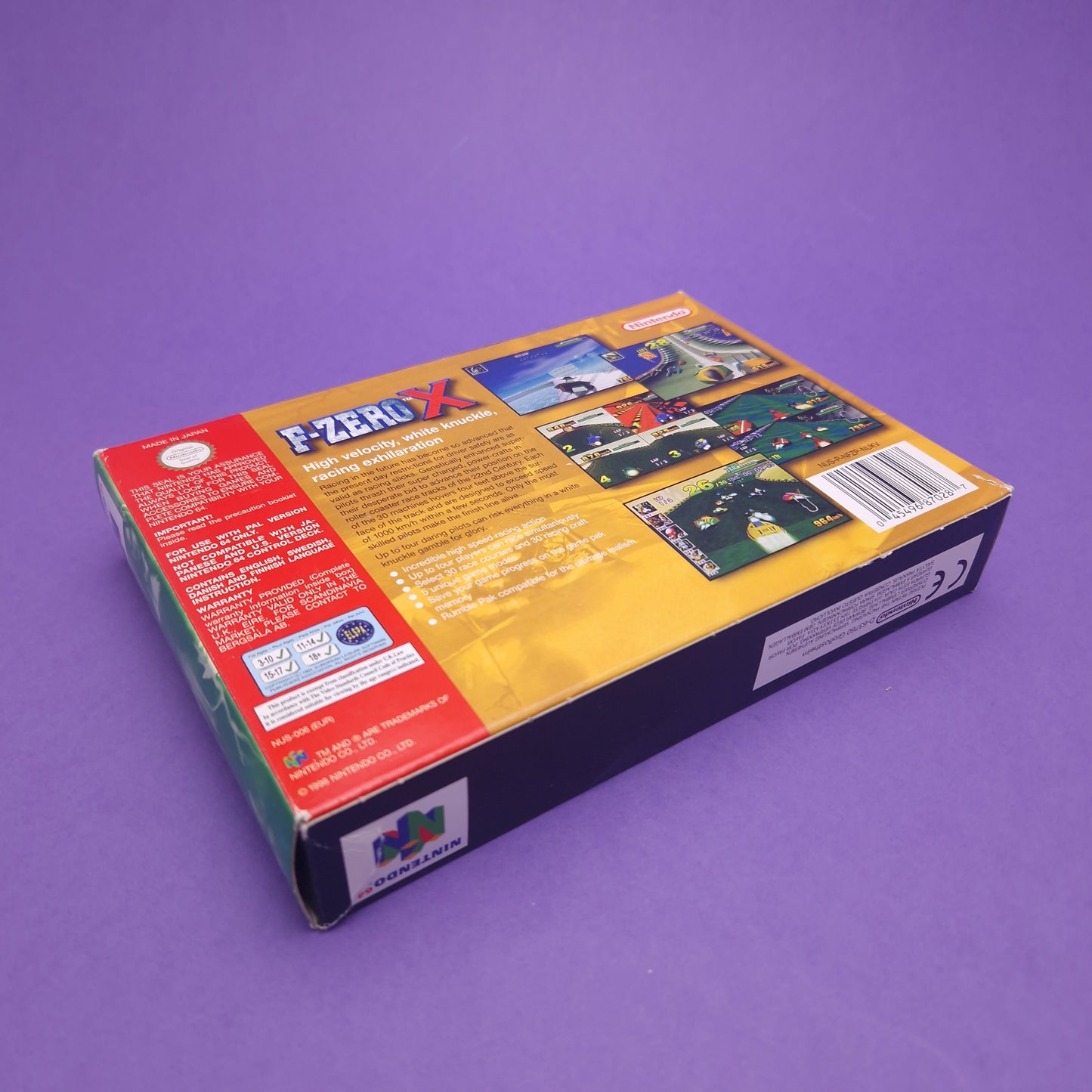 NINTENDO 64 ☆ F-ZERO X ☆ Vintage Retro Game Boxed & Complete PAL N64