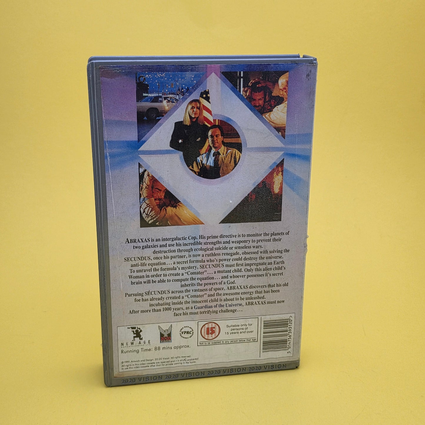 VHS Video ☆ ABRAXAS GUARDAIN OF THE UNIVERSE 1991 ☆ 15 Cert Big Box Ex Rental Vintage