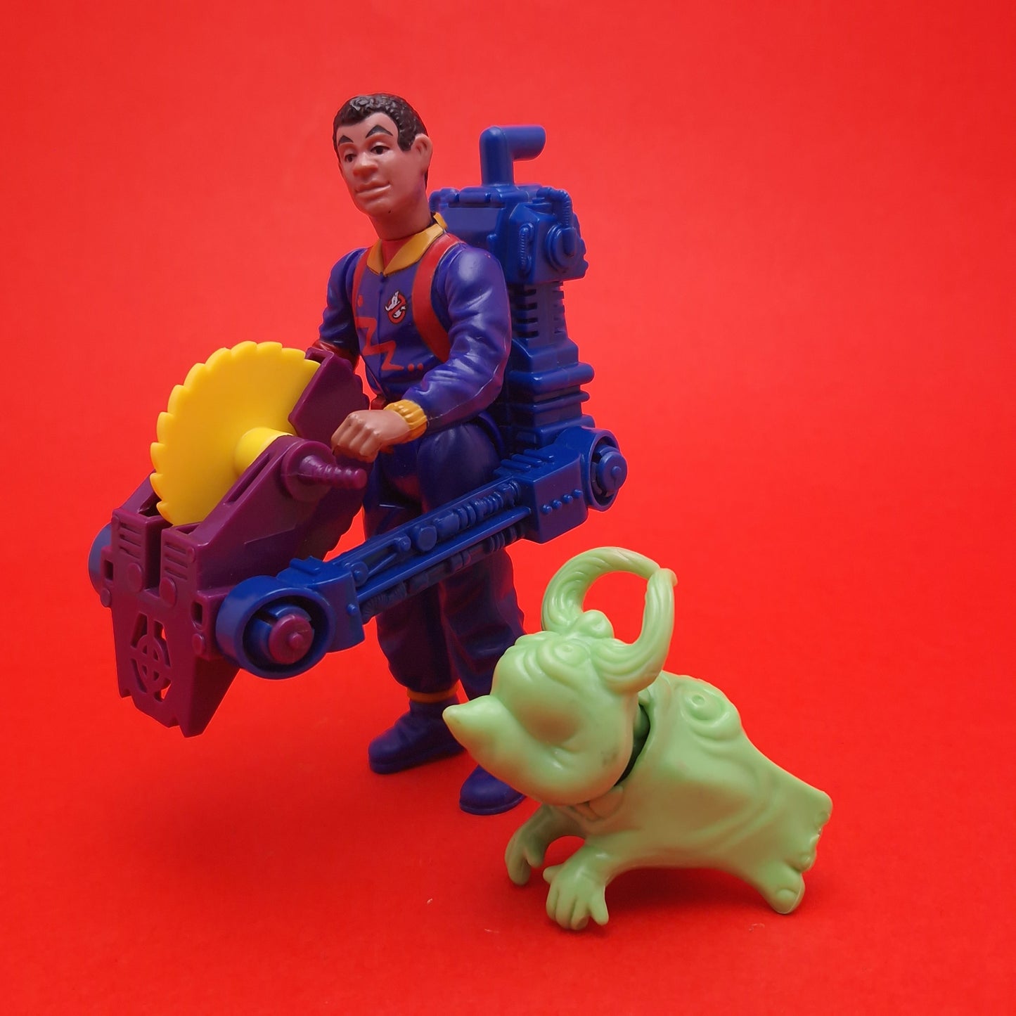GHOSTBUSTERS ☆ WINSTON ZEDDEMORE Power Pack Heroes Vintage Figure Complete ☆ Loose 80s Kenner