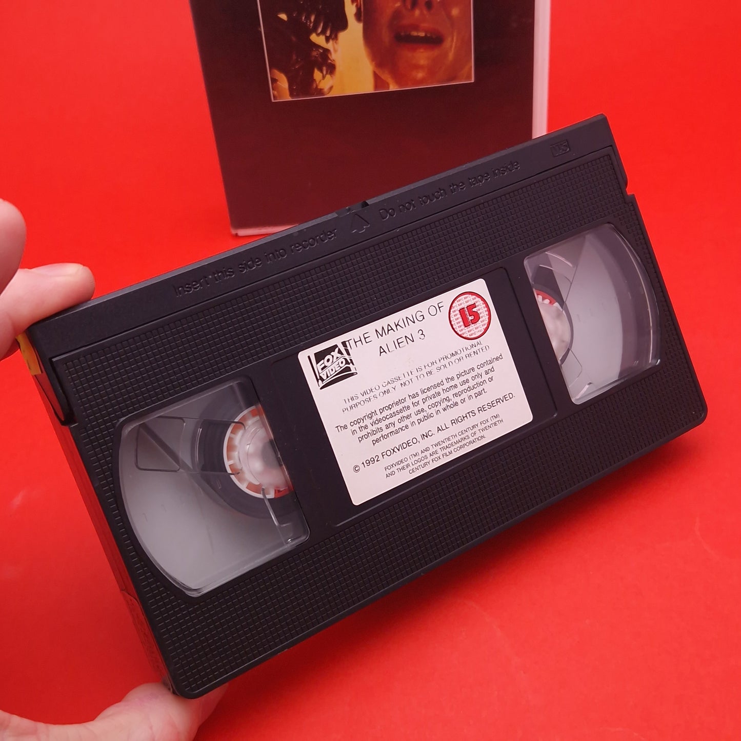 VHS Video ☆ THE MAKING OF ALIEN 3☆ 90s Big Box Ex Rental Horror 15 Vintage