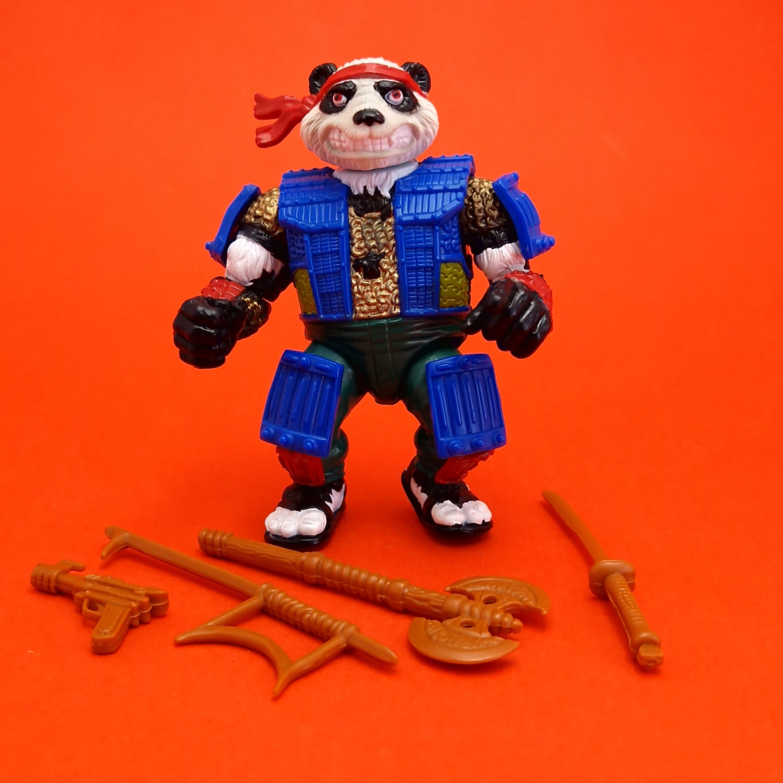 TEENAGE MUTANT NINJA TURTLES PANDA KHAN Vintage Action Figure 90s The Toy Scavenger Ltd