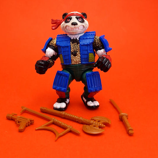 TEENAGE MUTANT NINJA TURTLES ☆ PANDA KHAN Vintage Action Figure ☆ 90s Loose