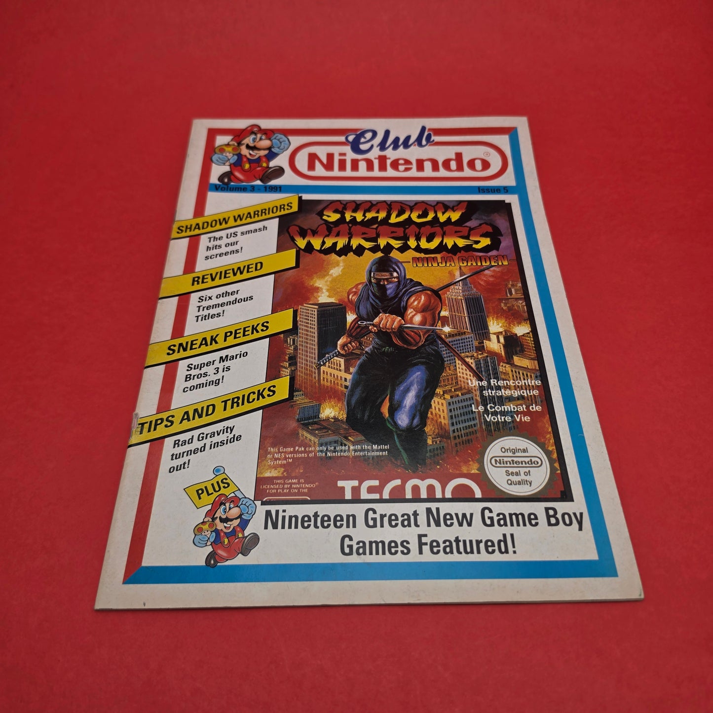 CLUB NINTENDO ☆ Vol 3 Issue 1 -6 1991  ☆ Retro Gaming Magazine NES SNES
