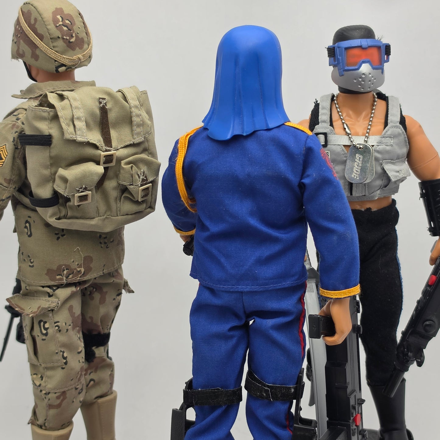 ACTION MAN ☆ G.I. JOE COBRA COMMANDER SNAKE EYES DUKE Hall Of Fame Figure ☆ Vintage HASBRO 90's Loose
