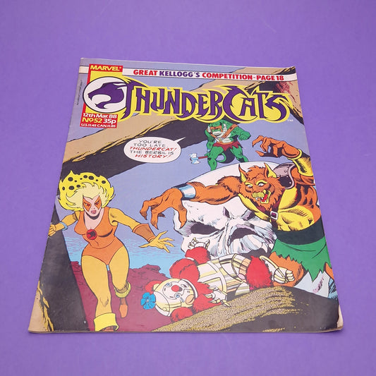 THUNDERCATS COMIC ☆ Vol 52 Vintage Original ☆ 80s Marvel
