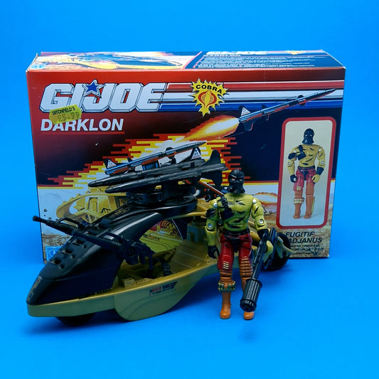 G.I.JOE ☆ EVADER & DARKLON TANK Vehicle ☆ BOXED Action Force Hasbro 1989