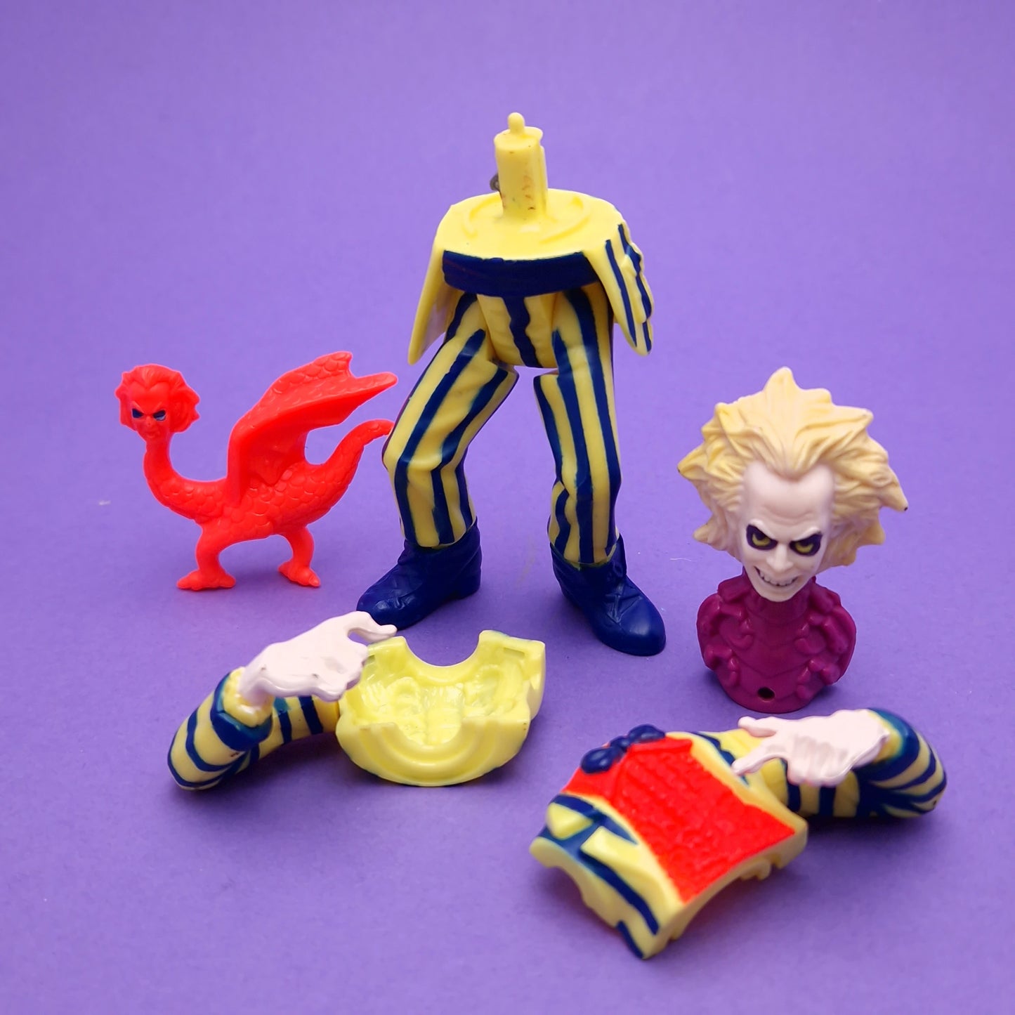 BEETLEJUICE ☆ EXPLODING Beetlejuice Vintage Figure ☆ Loose 90s Complete
