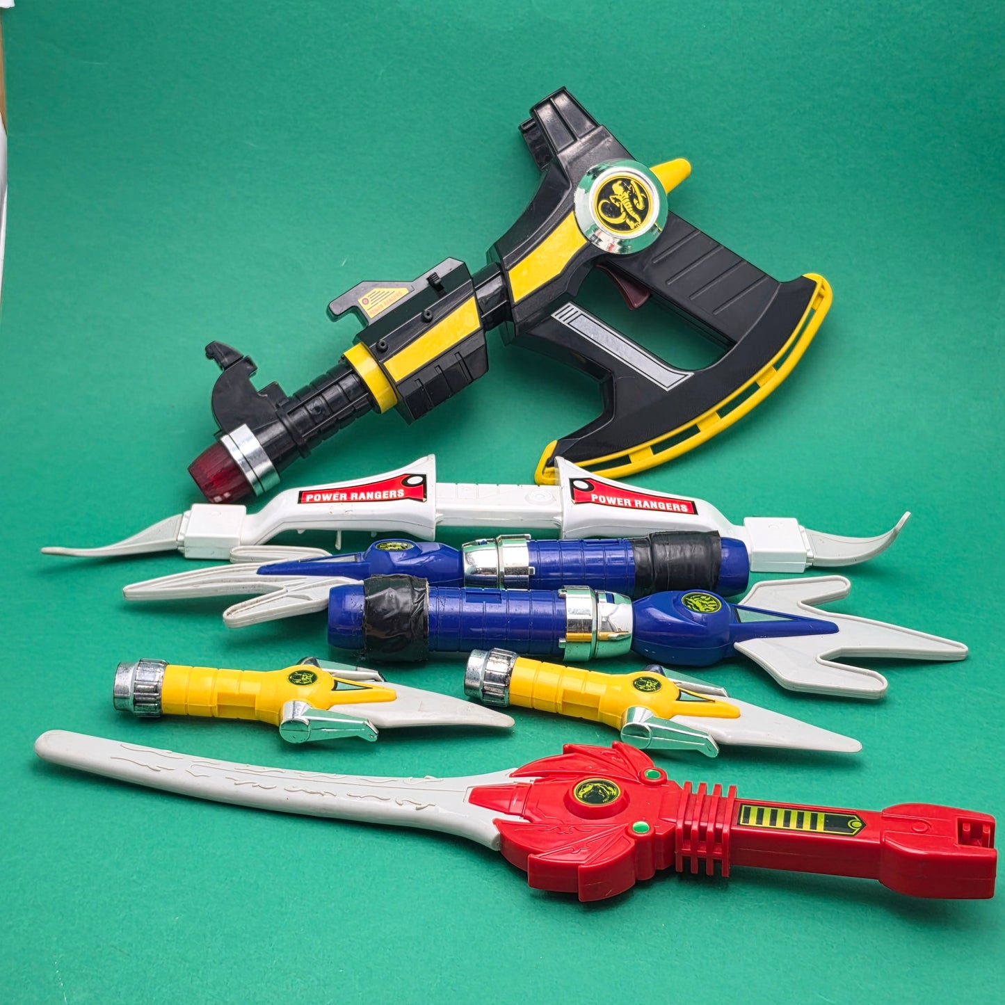 POWER RANGERS MIGHTY MORPHIN ☆ BLASTER 5 IN 1 Playset ☆ Original 90s Bandai
