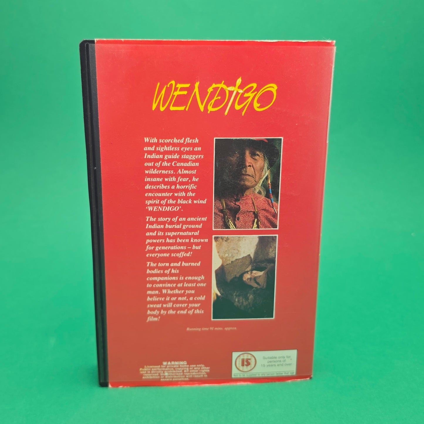 VHS Video ☆ WENDIGO ☆ 15 Cert Vintage Ex Rental Big Box FIFTH DIMENSION