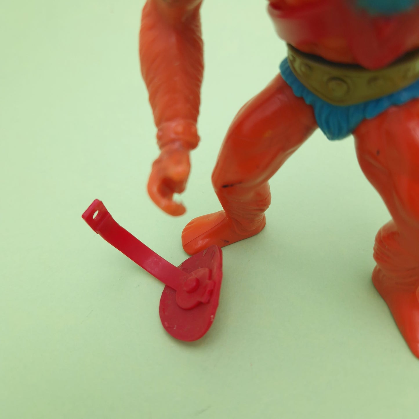 MASTERS OF THE UNIVERSE ☆ BEAST MAN RED Vintage Figure ☆ MOTU Loose 80s Mattel Original
