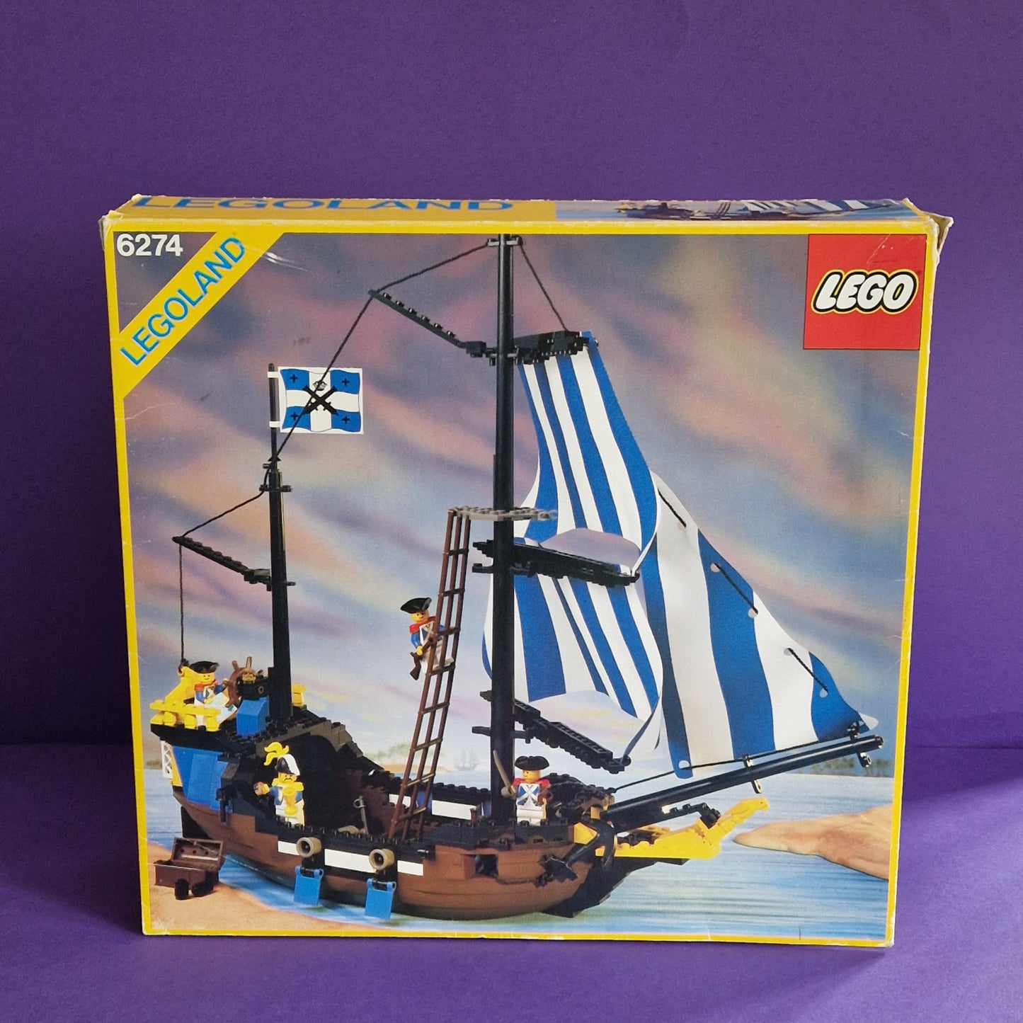LEGO ☆ 6274 CARRIBBEAN CLIPPER Pirate Ship Mini Figure ☆ Vintage 80s Boxed