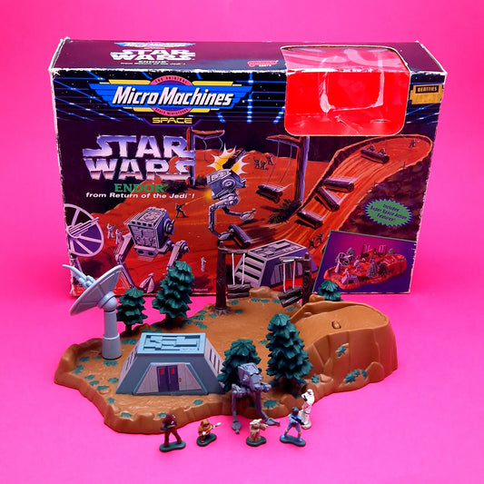 MICRO MACHINES STAR WARS ☆ ENDOR Vintage Playset ☆ 90s Original Galoob boxed